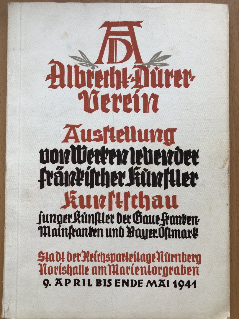 Cover von Ausstellung von Werken lebender fränkischer Künstler 1941