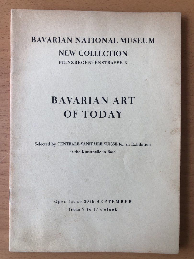 Cover von Bavarian Art of Today/Bayrische Kunst der Gegenwart