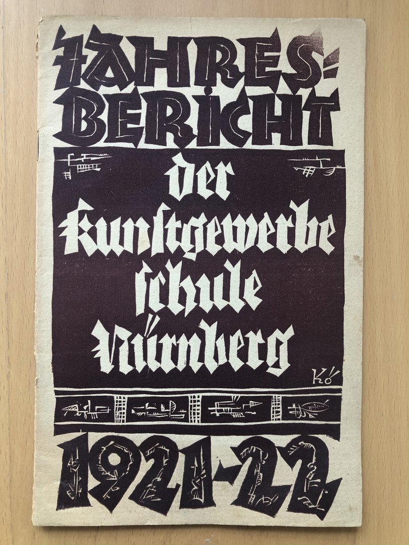 Cover von Jahresbericht der Kunstgewerbeschule Nürnberg 1921-22