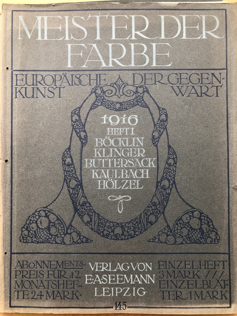Cover von Meister der Farbe - 1916 Heft 1