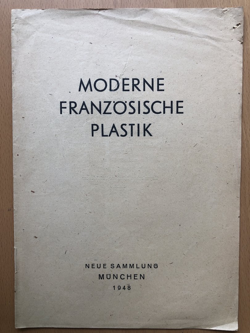 Cover von Moderne französische Plastik