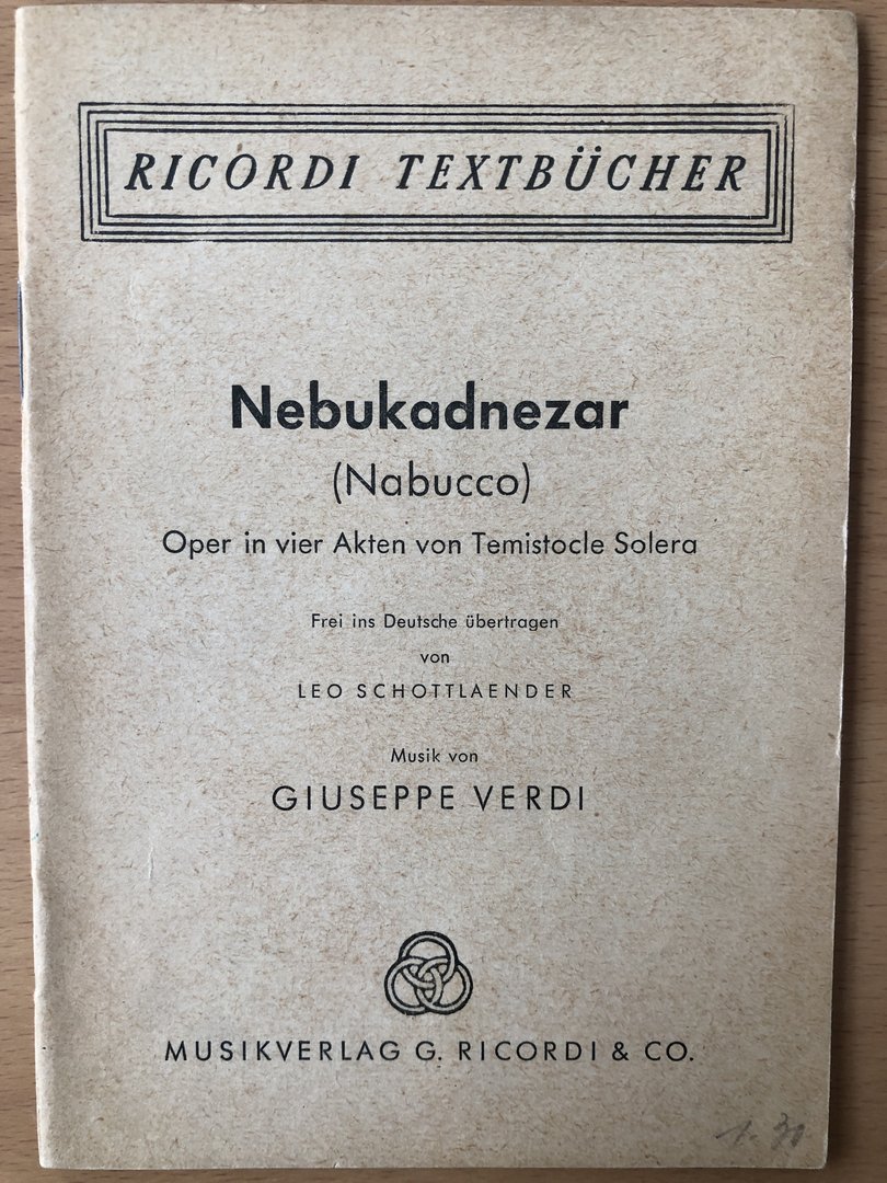 Cover von Nebukadnezar (Nabucco)