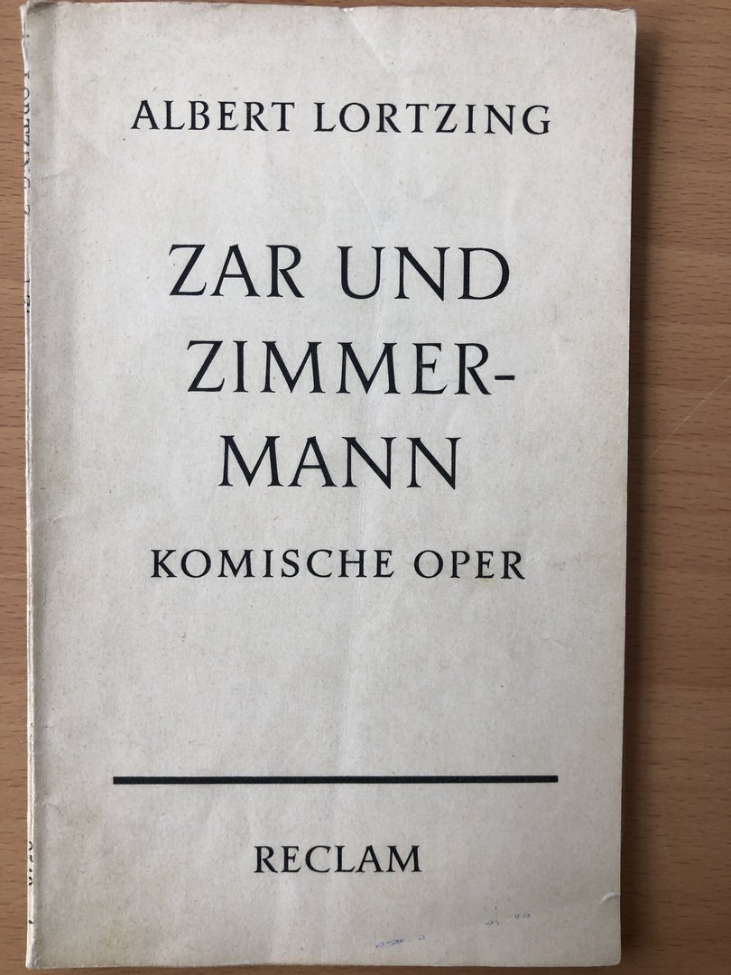 Cover von Zar und Zimmermann - Komische Oper